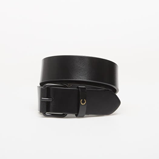 Belte FRED PERRY Classic Leather Belt Black