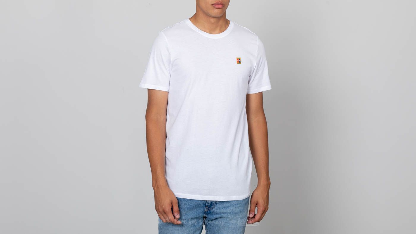 T shirts Nike Court Logo Heritage Update Tee White Footshop