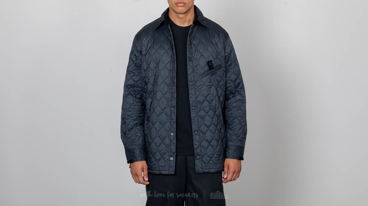 Jakker Y-3 AOP Quilted Shirt Night Grey/ Black
