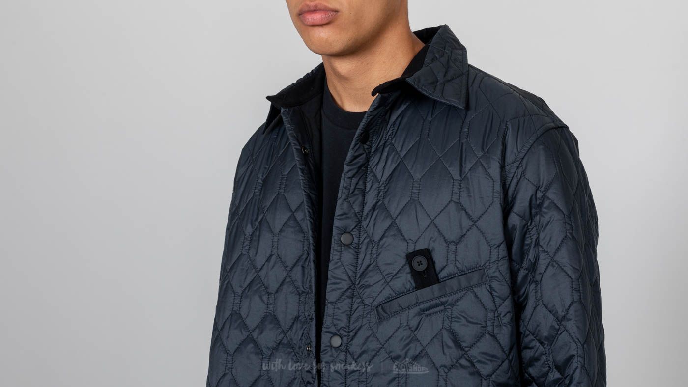 Jakker Y-3 AOP Quilted Shirt Night Grey/ Black