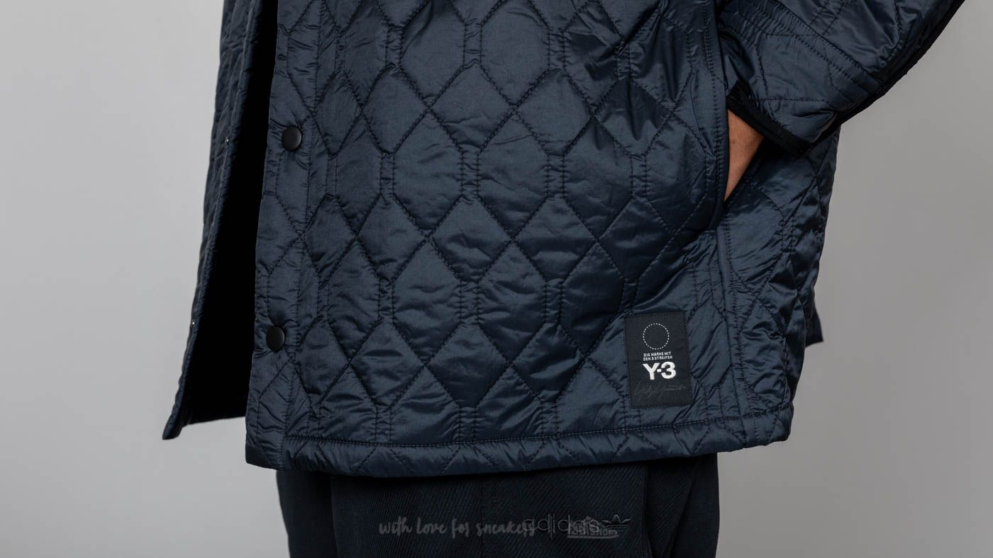 Jakker Y-3 AOP Quilted Shirt Night Grey/ Black