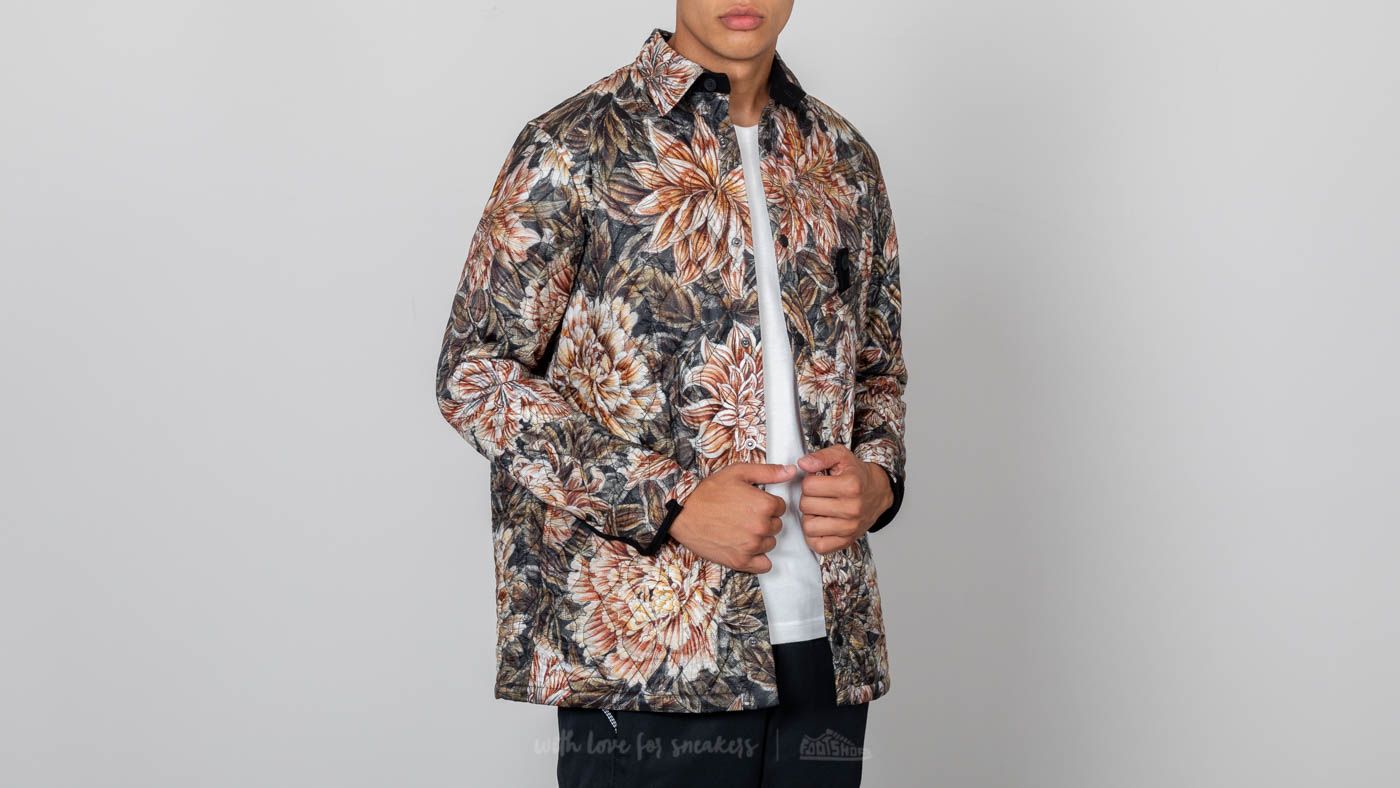 Bundy Y-3 AOP Quilted Shirt/ Jacket Flower Camo AOP/ Fox Red