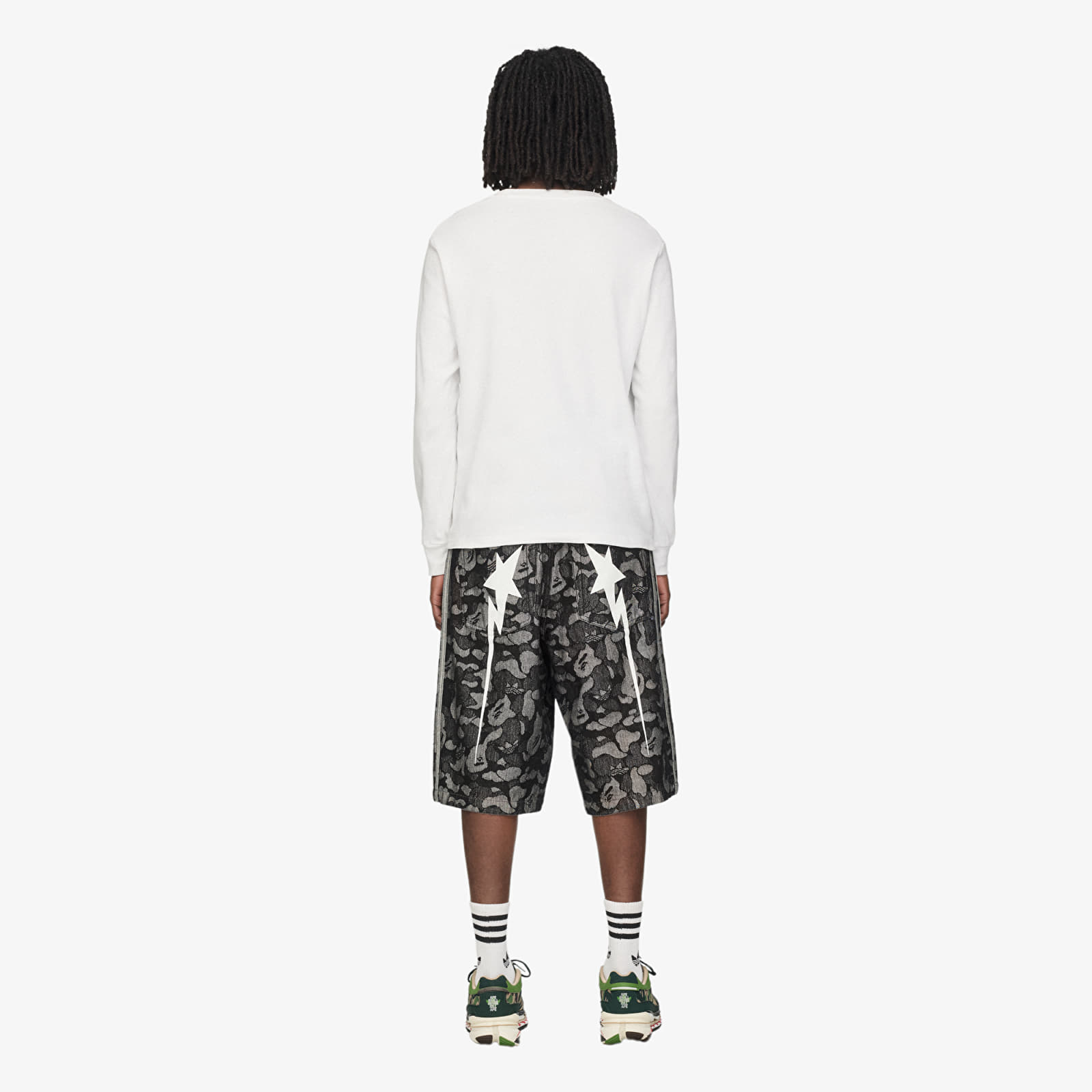 Шорти adidas x BAPE Shark Denim Jor Black