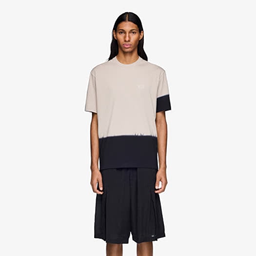 T-paita Y-3 Dipped Regular Short Sleeve T-Shirt Light Brown/ Black