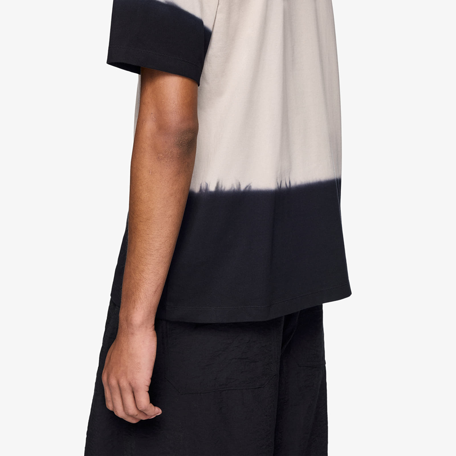 T-shirts  Y-3 Dipped Regular Short Sleeve T-Shirt Light Brown/ Black