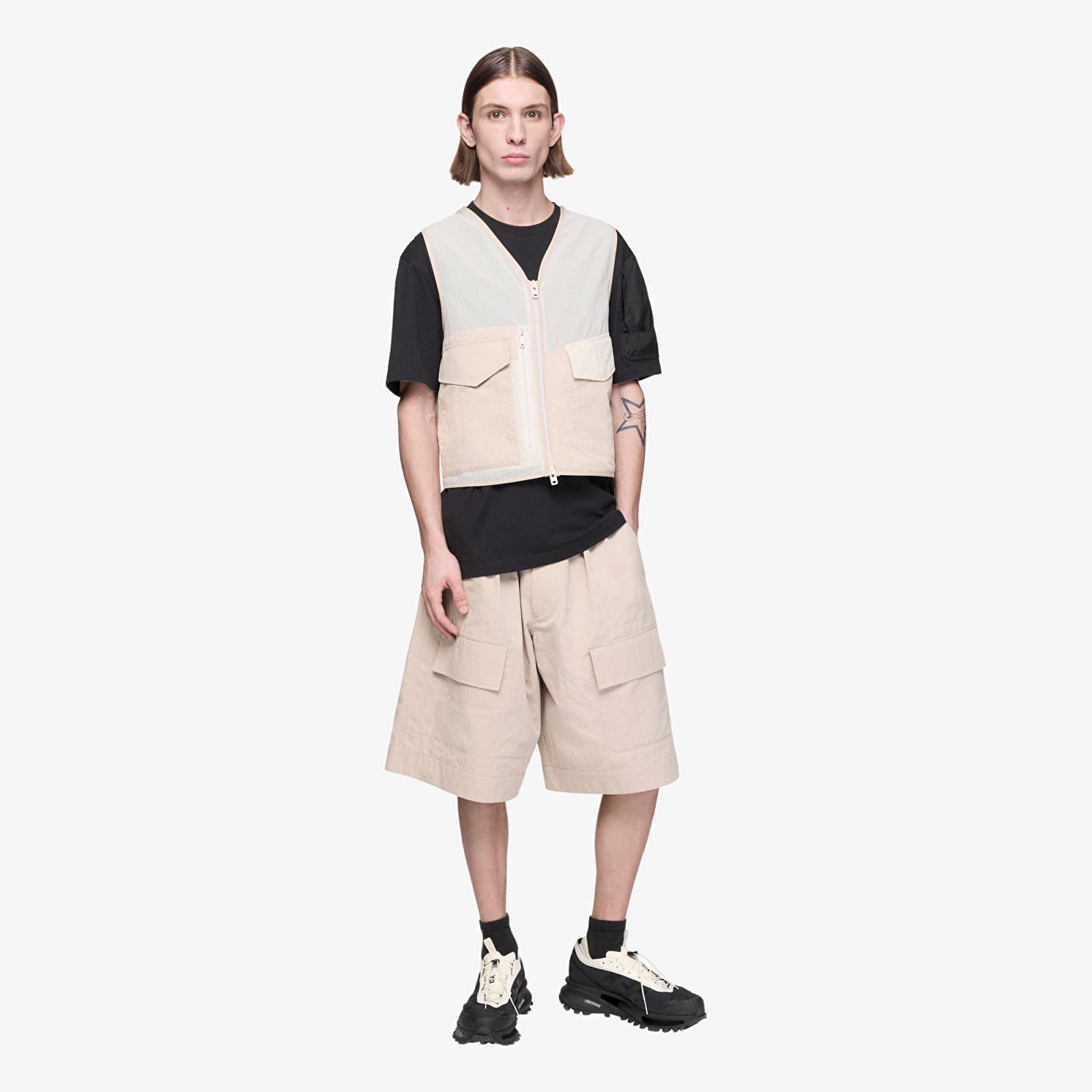 Liivit Y-3 Aop Nylon Shorts Light Brown