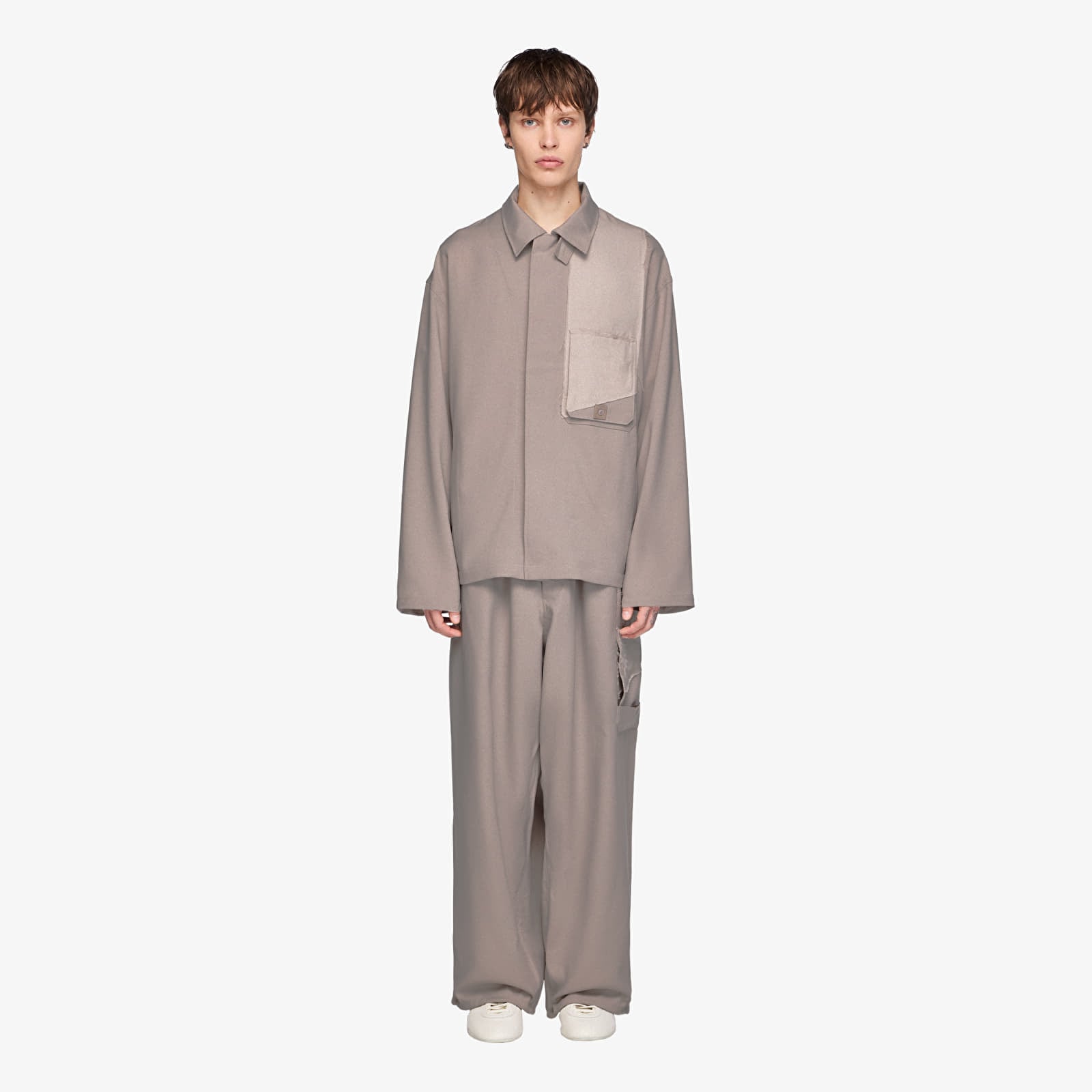 Spodnie Y-3 Sport Uniform Straight Trousers Light Brown/ Black