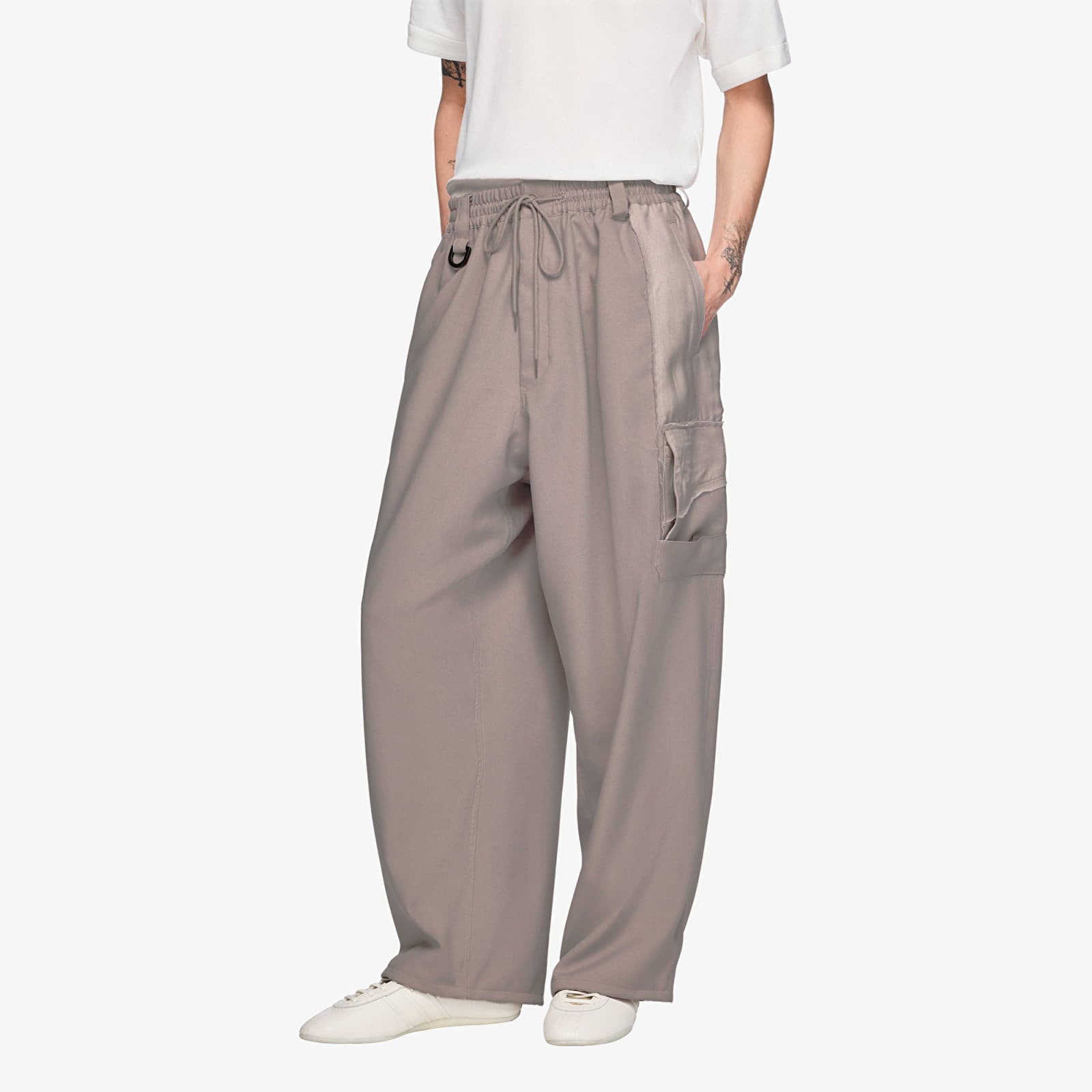 Spodnie Y-3 Sport Uniform Straight Trousers Light Brown/ Black