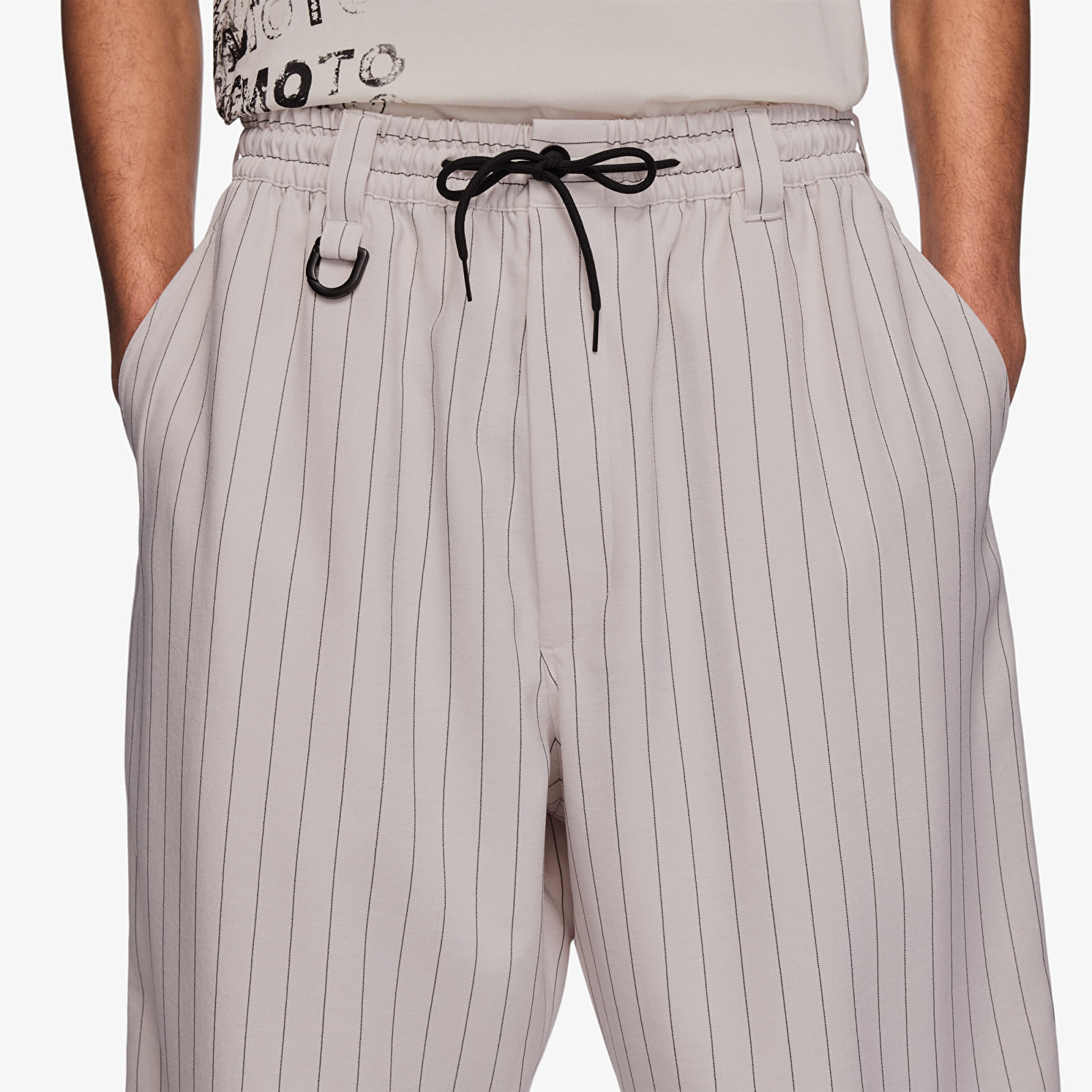 Spodnie Y-3 Sport Uniform Pinstripe Track Trousers Chalk Pearl