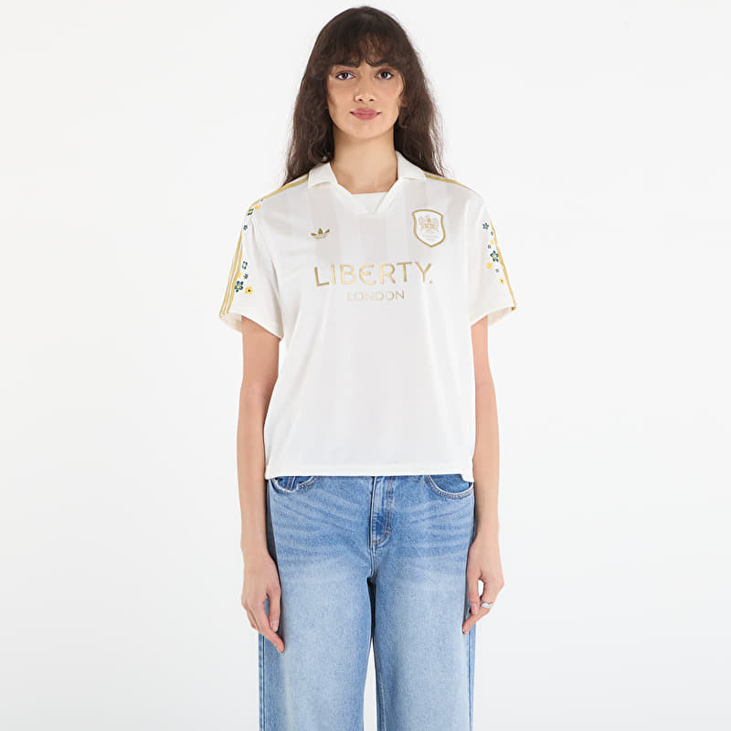 Tričko adidas X Liberty London Jersey Off White/ Ice Purple