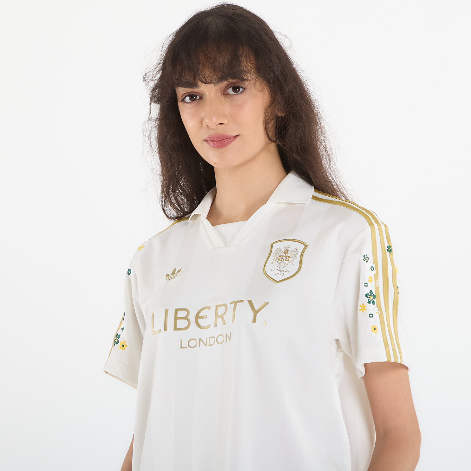 enof ／ liberty shirts Women's T-shirts adidas X Liberty London Jersey Off White/ Ice