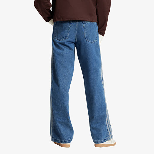 adidas Firebird Adicolor Denim Pants Medium Blue Denim | Footshop