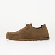 Birkenstock Utti Lace Suede Leather Unisex Gray Taupe