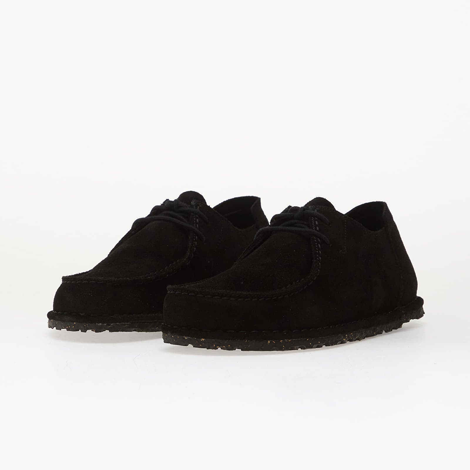 Pánske tenisky a topánky Birkenstock Utti Lace Suede Leather Unisex Black