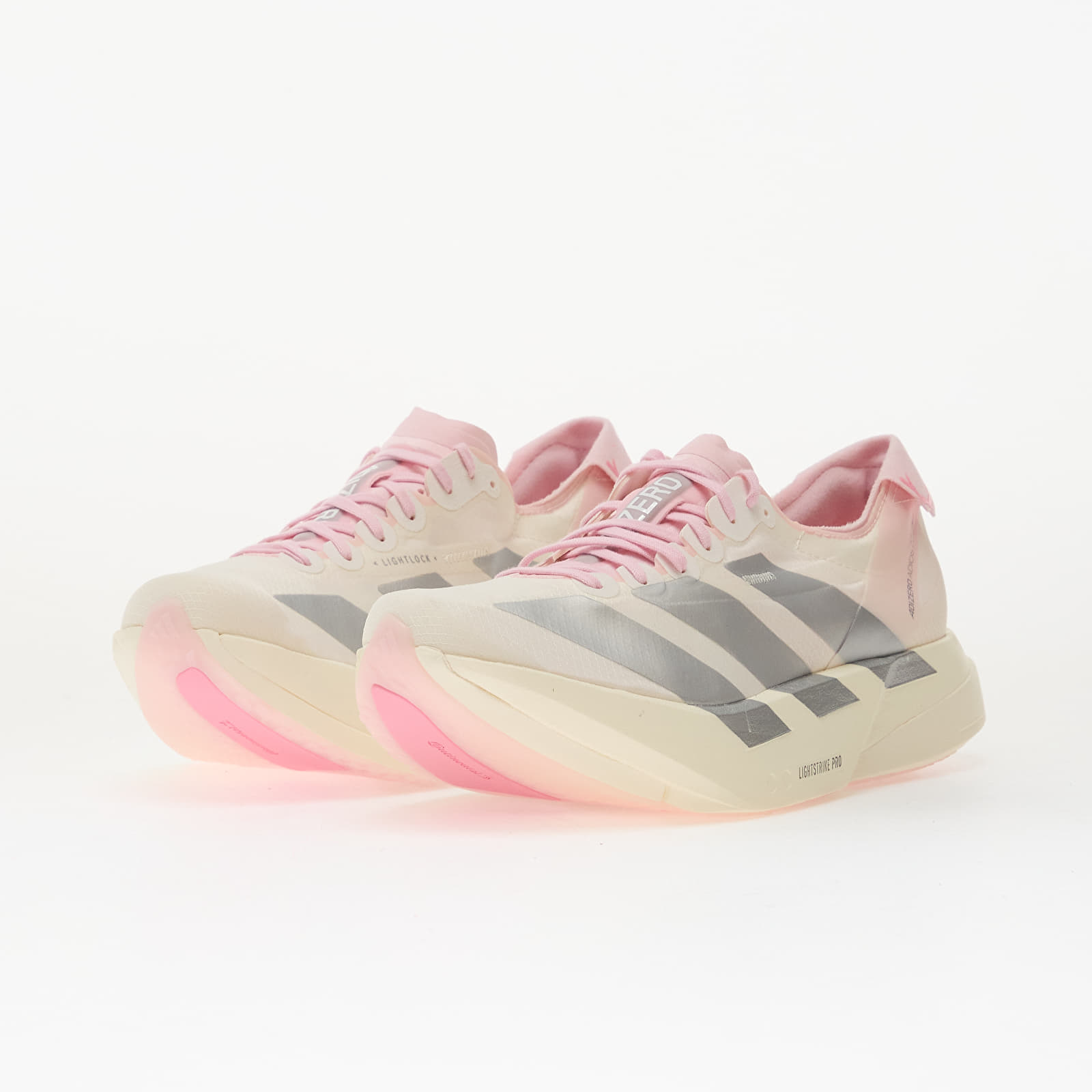 Scarpe donna adidas Adizero Adios Pro 4 Core White/ Silver Met./ Clear Pink