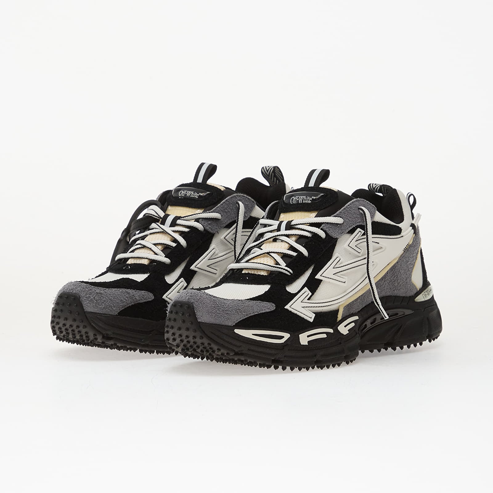 Ανδρικά παπούτσια Off-White M Be Right Back Suede White/ Black