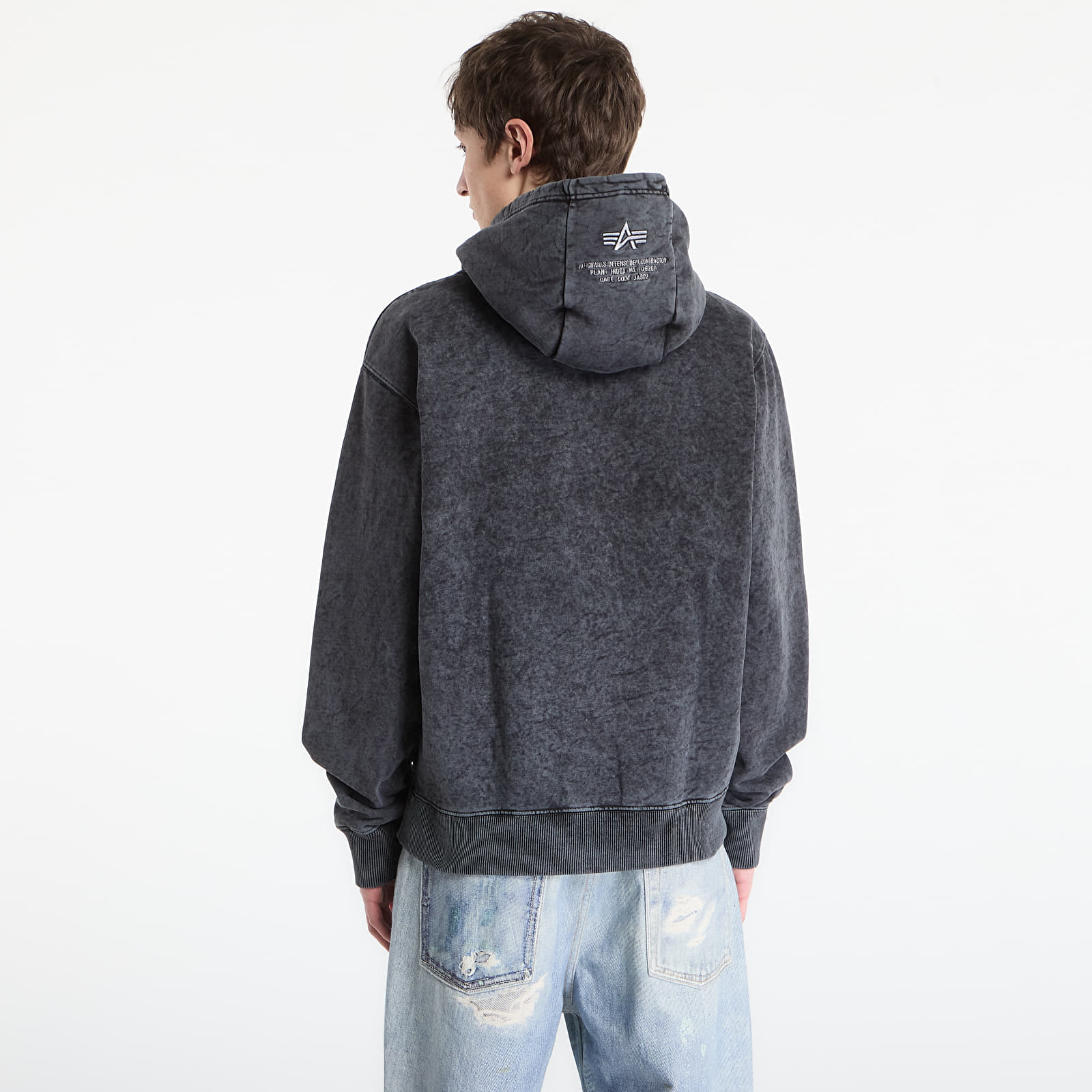 Hoodies and sweatshirts Alpha Industries Acid Logo Hoodie Black