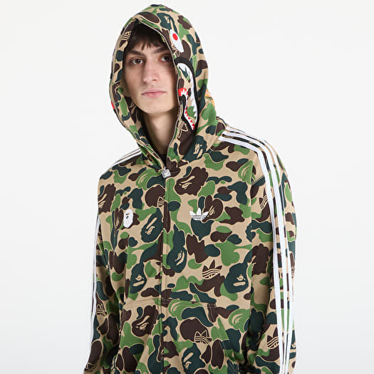 adidas Shark Track Hoodie Bape Jacket Crew Green | Footshop