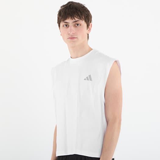 efu EATHER SLEEVELESS TOP ホワイトF adidas Ultimate365 Butterspun Sleeveless Mock Neck Top - White