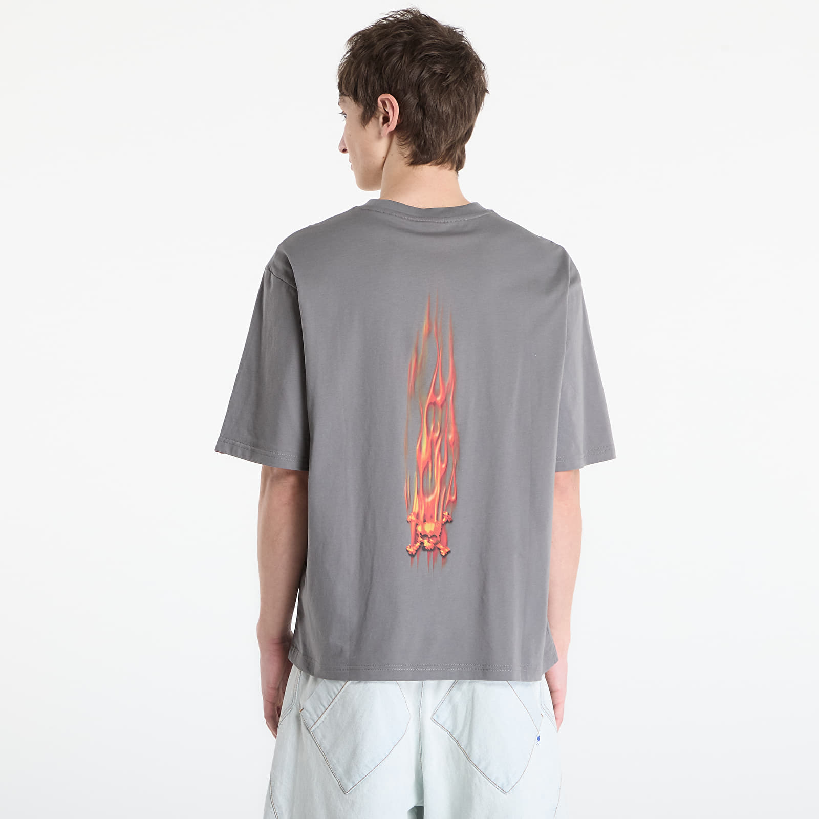 T-Shirts Oakley Flame F&B Ss Tee Granite Gray