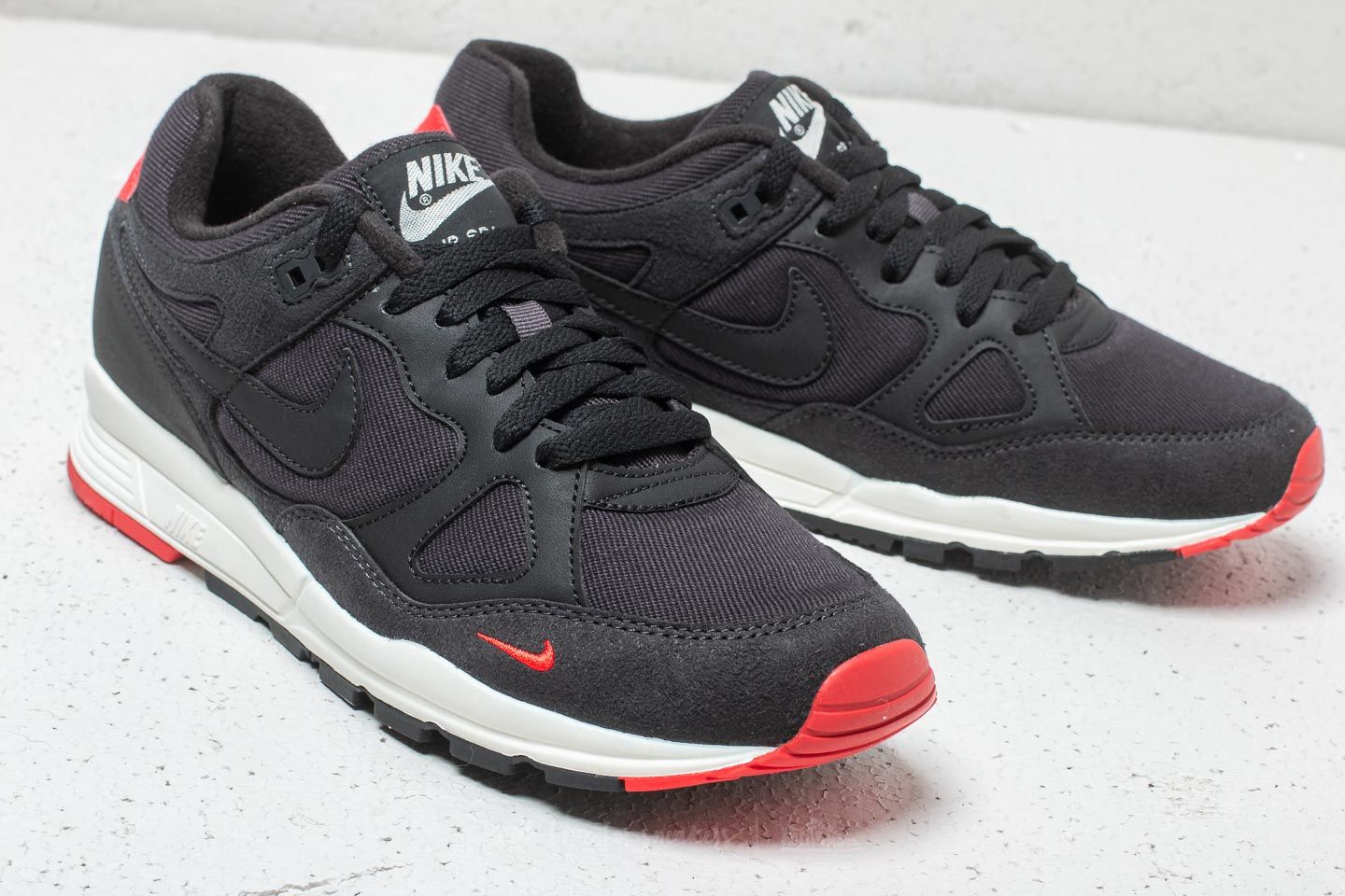 Scarpe uomo Nike Air Span II SE Oil Grey/ Black-University Red