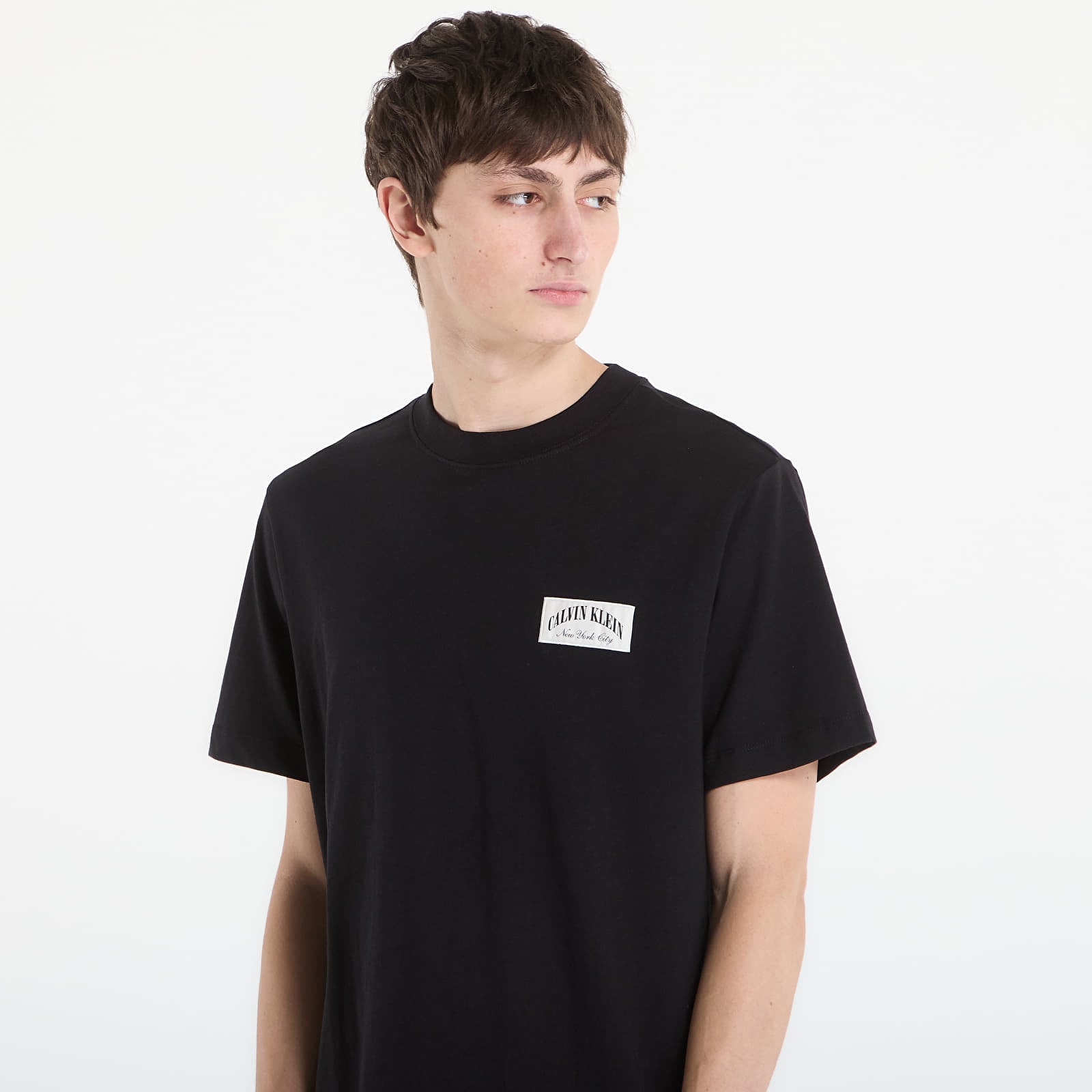 T-shirts Calvin Klein Jeans Ss 20S Easy Collegiate Tee Black