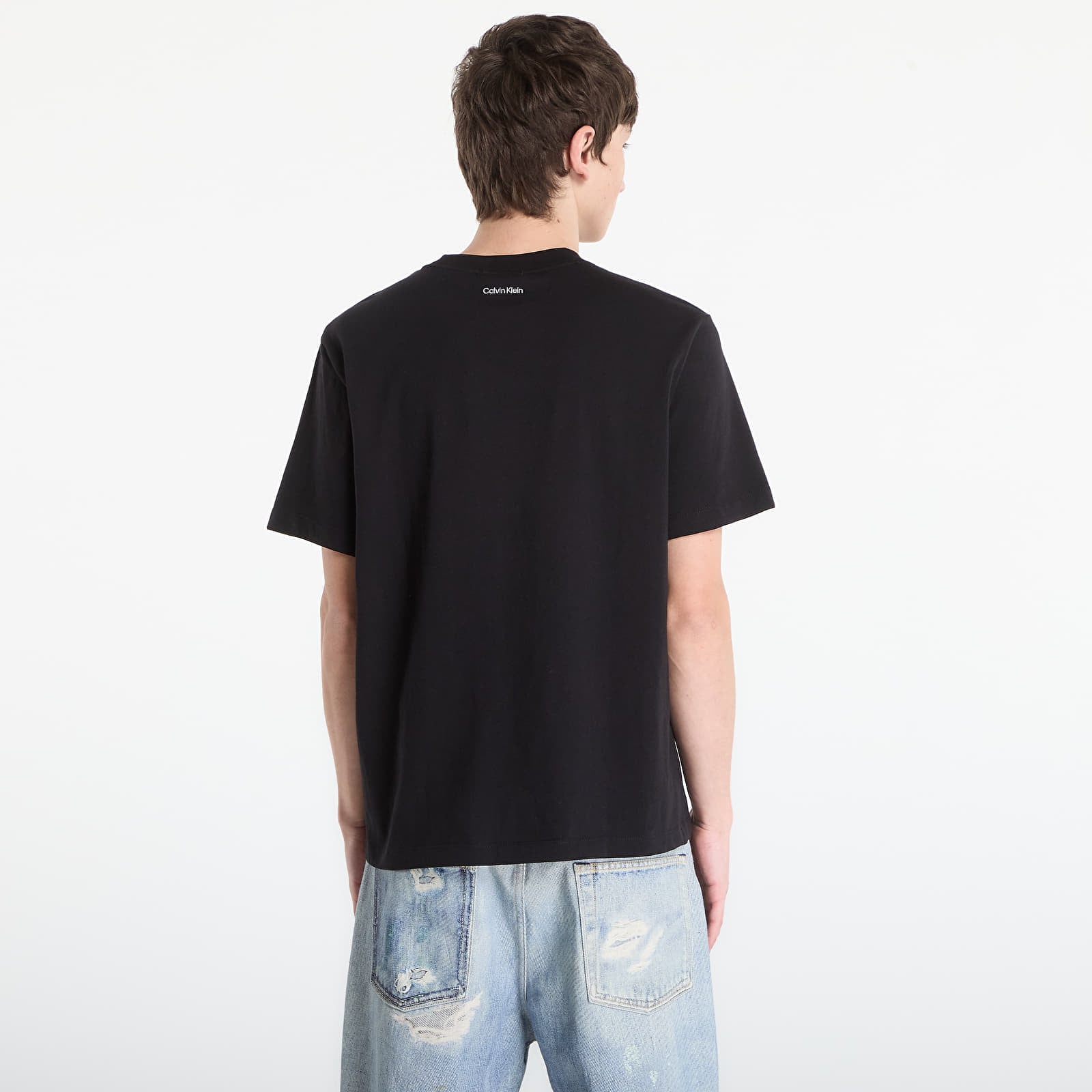 T-shirts Calvin Klein Jeans Ss 20S Easy Collegiate Tee Black
