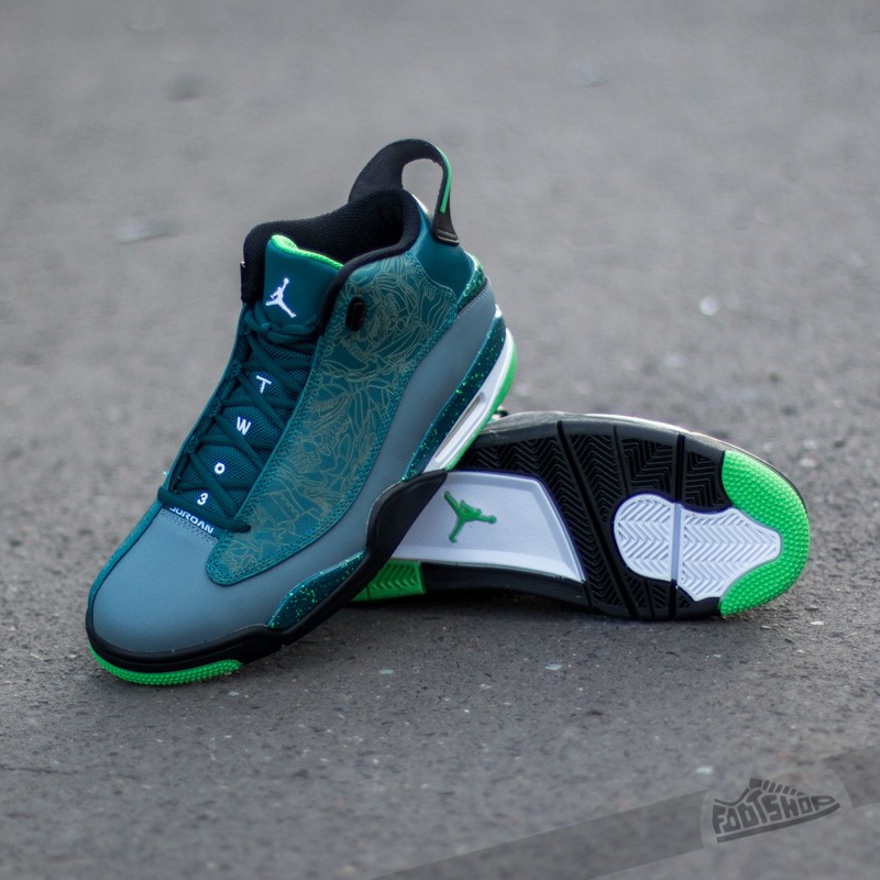 Men s shoes Air Jordan Dub Zero Teal Light Green Spark Blue Graphite Black Footshop