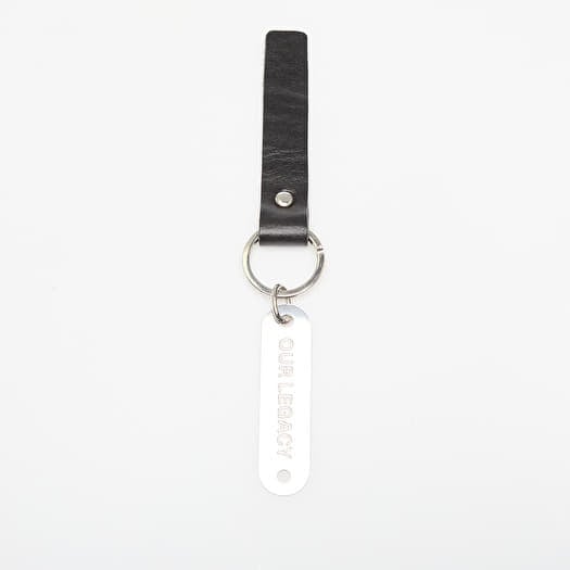 OUR LEGACY Ring Keyring Black Leather