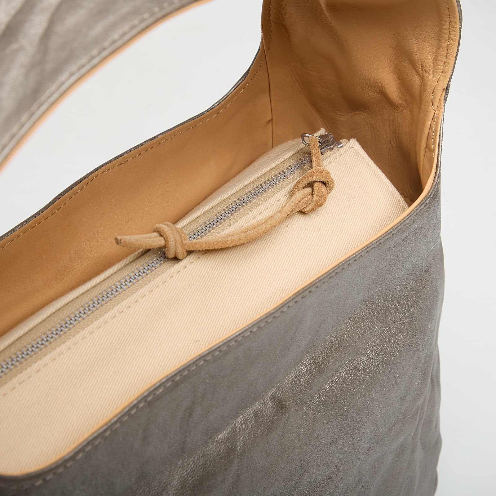 Τσάντες ώμου OUR LEGACY Brick Bag Metallic Oyster Sheepskin