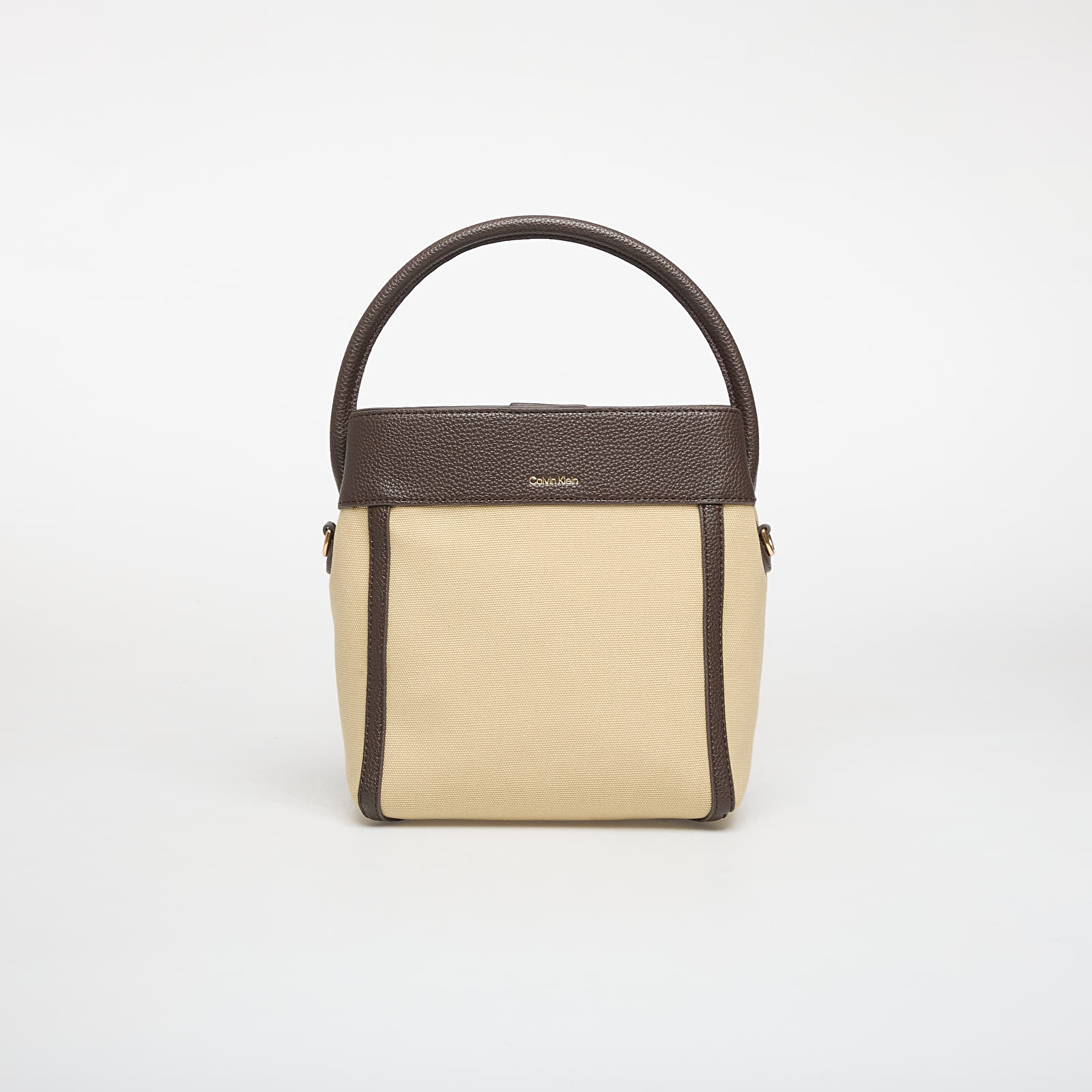 Håndtasker Calvin Klein Ck Canvas Bucket Bag With Strap Khaki Canvas