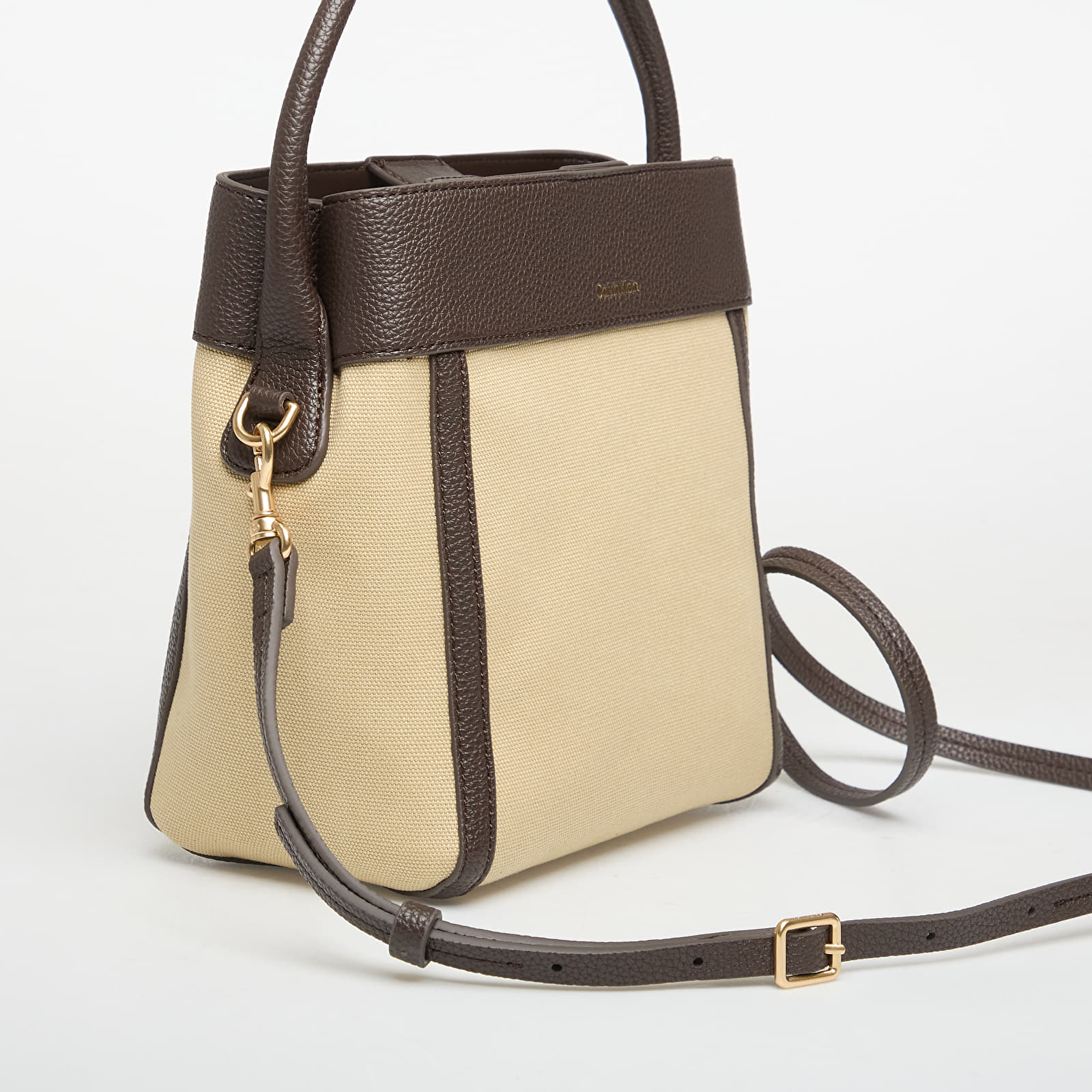 Håndtasker Calvin Klein Ck Canvas Bucket Bag With Strap Khaki Canvas
