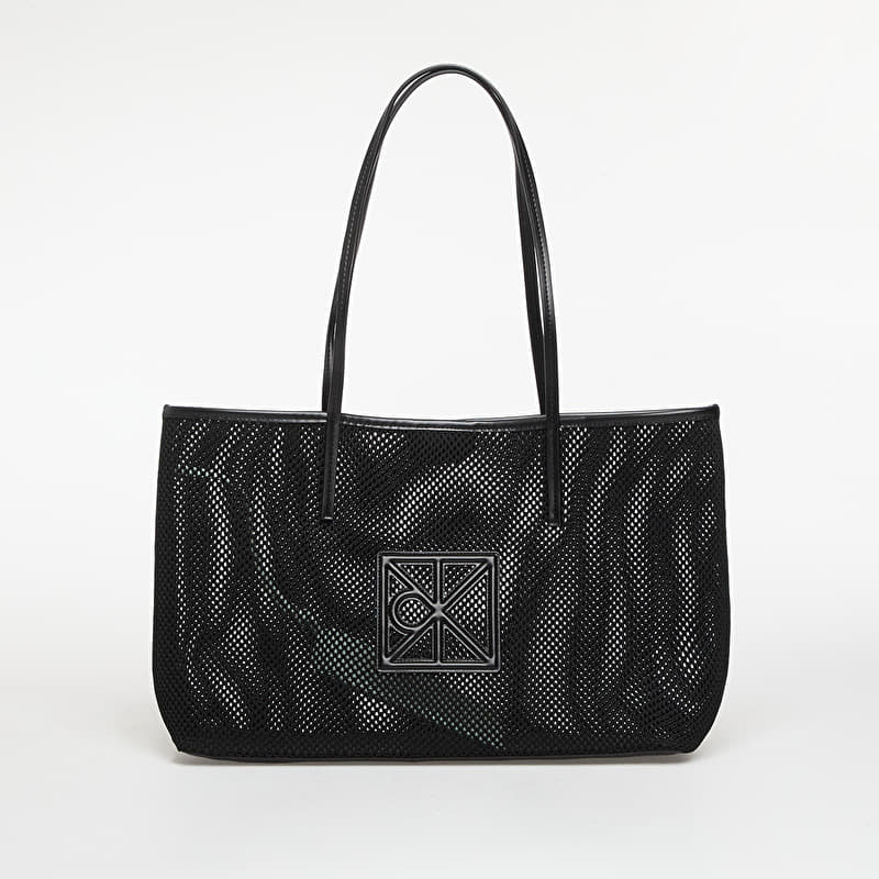 Sac à main Calvin Klein Emblem Mesh Tote Black