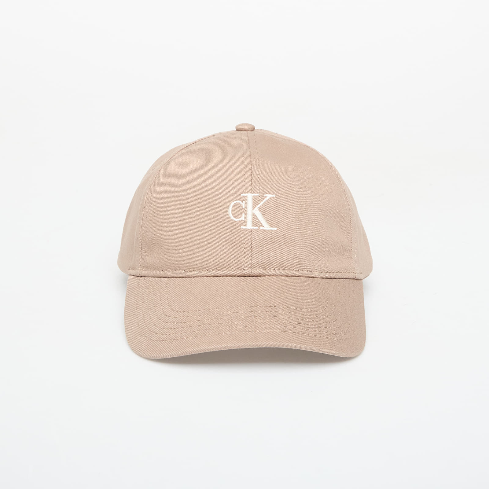 Mützen für Männer Calvin Klein Monogram Embroidery Baseball Cap Desert Taupe/ Contrast Logo