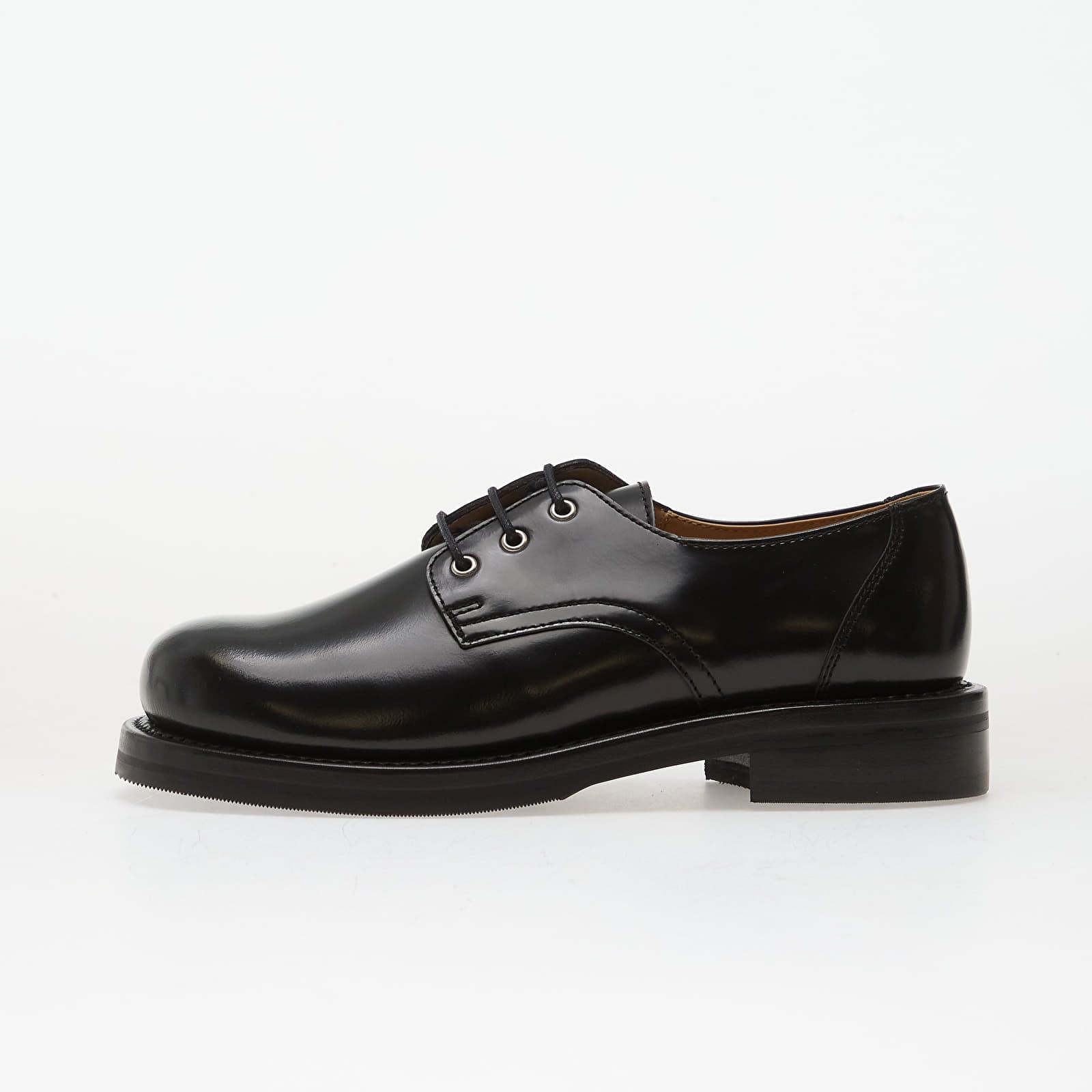 Men's shoes OUR LEGACY Reception Shoe Glazed Black Leather