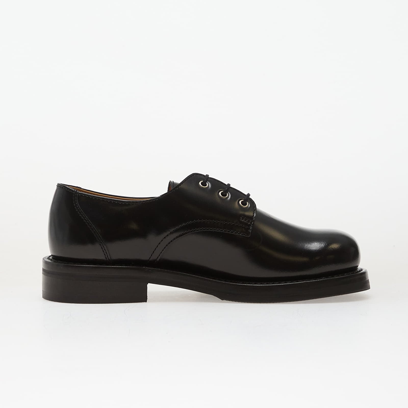 Men's shoes OUR LEGACY Reception Shoe Glazed Black Leather