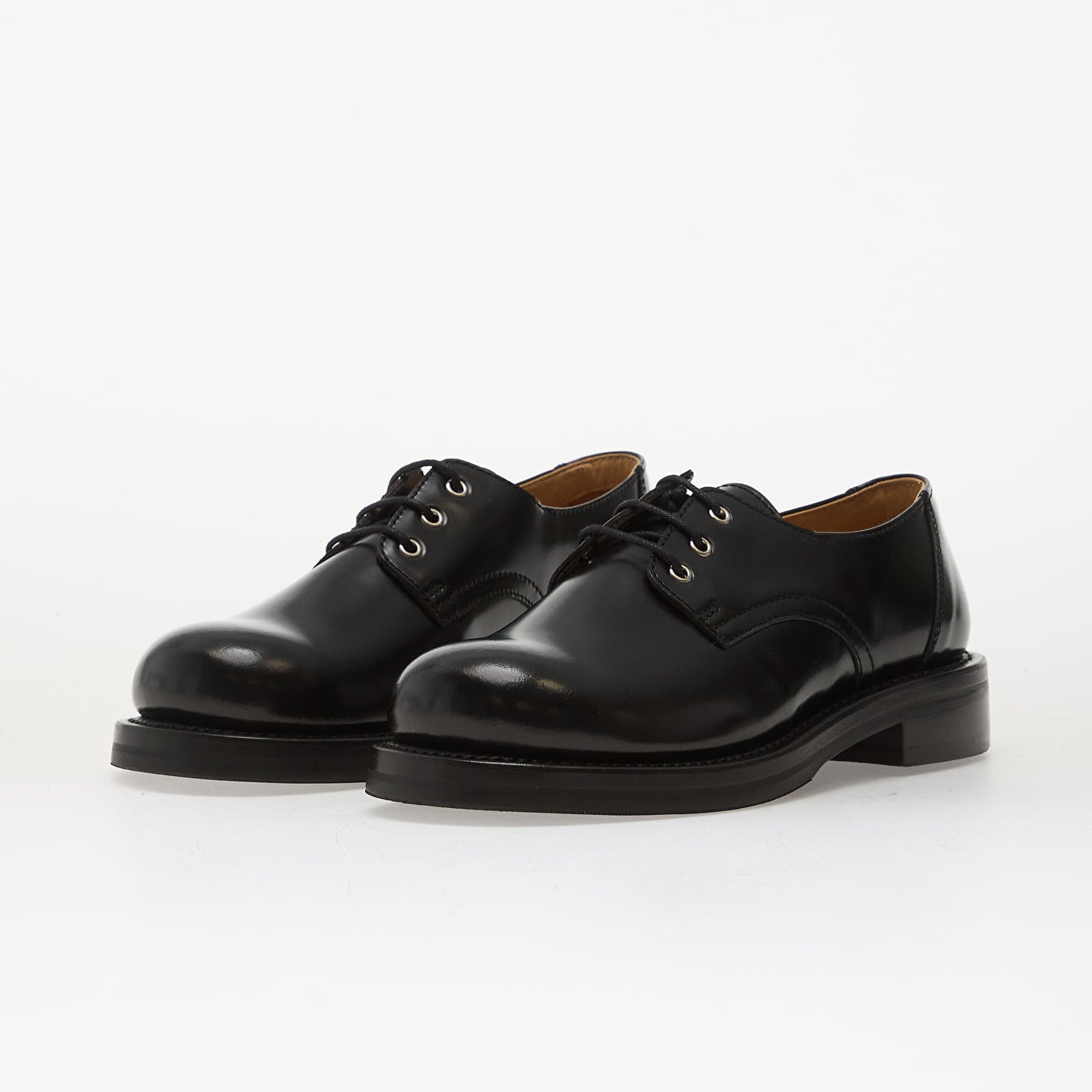 Men's shoes OUR LEGACY Reception Shoe Glazed Black Leather