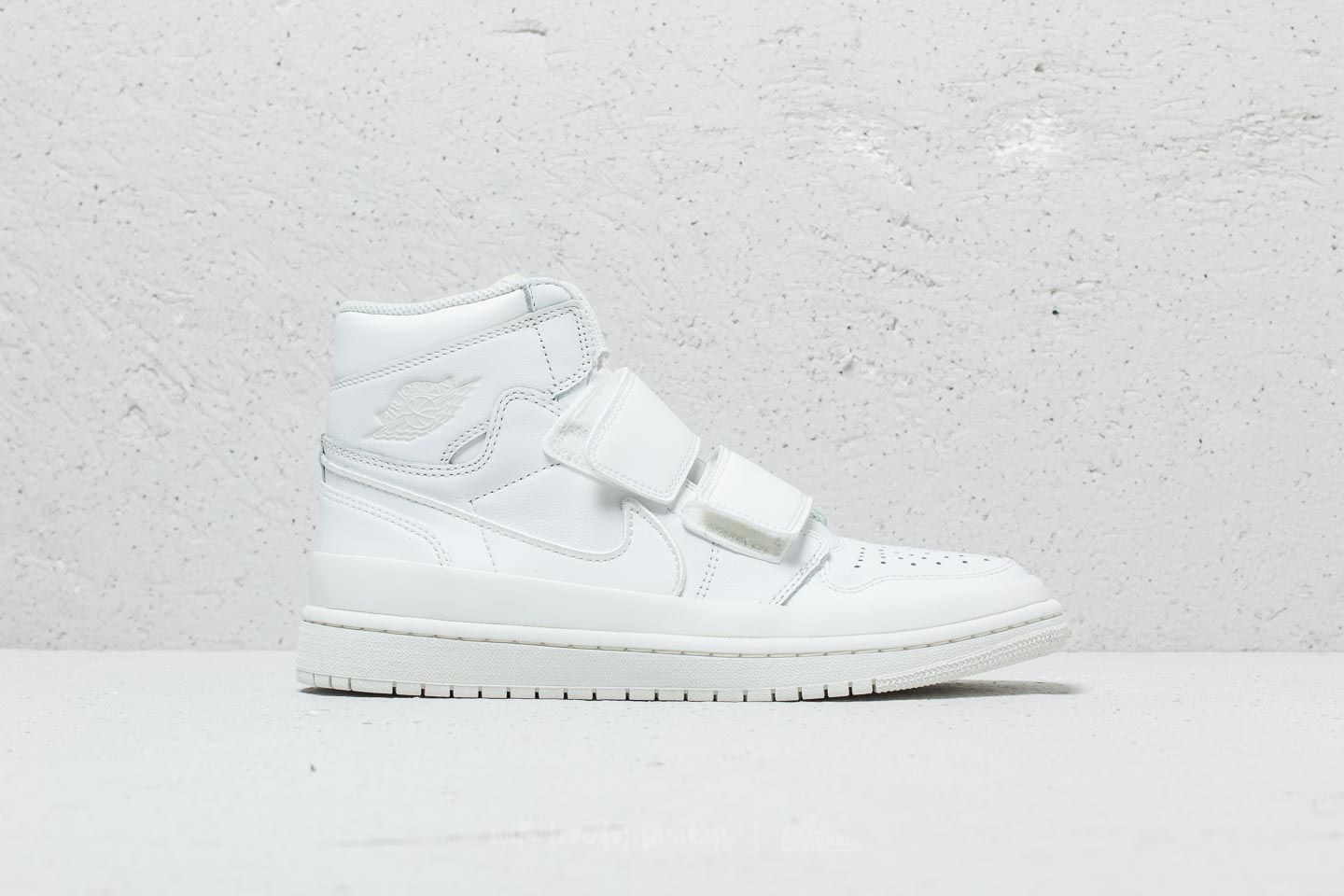 Air jordan 1 retro high double hot sale strap white