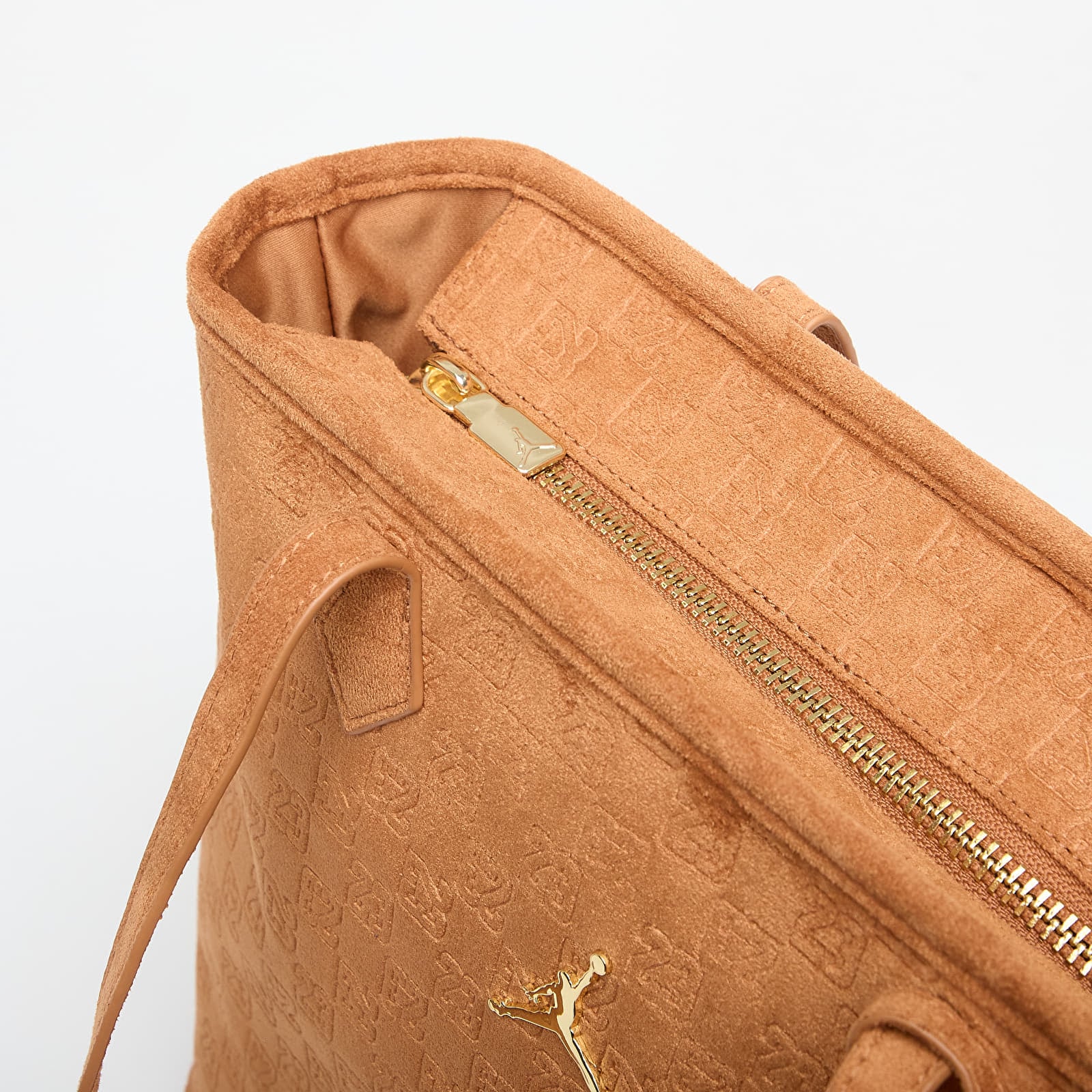 Τσάντες ώμου Jordan Jam Suede Monogram Tote Cognac