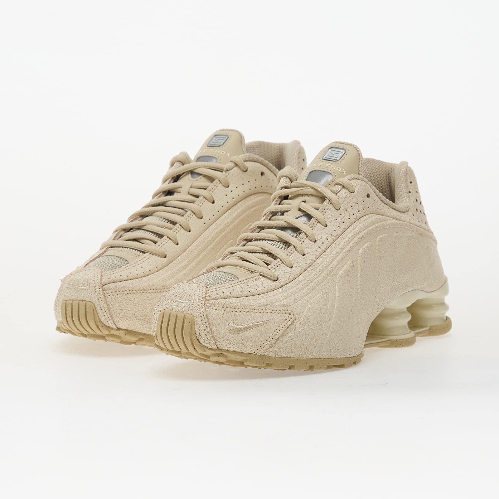 Scarpe uomo Nike Shox R4 Qs Natural/ Net-Metallic Silver