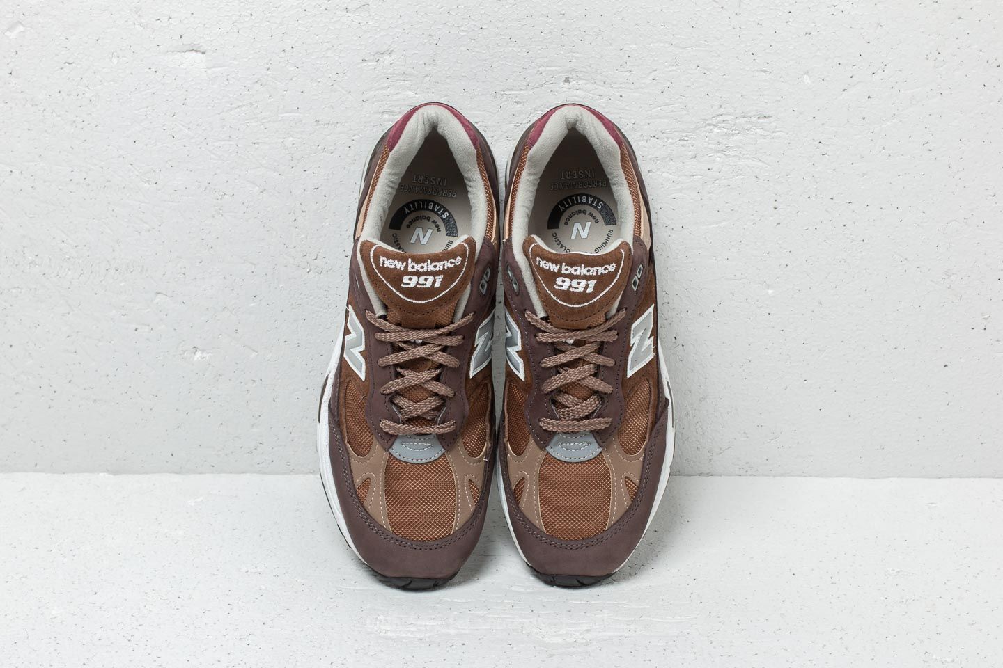 Men s shoes New Balance 991 Brown Brown Footshop