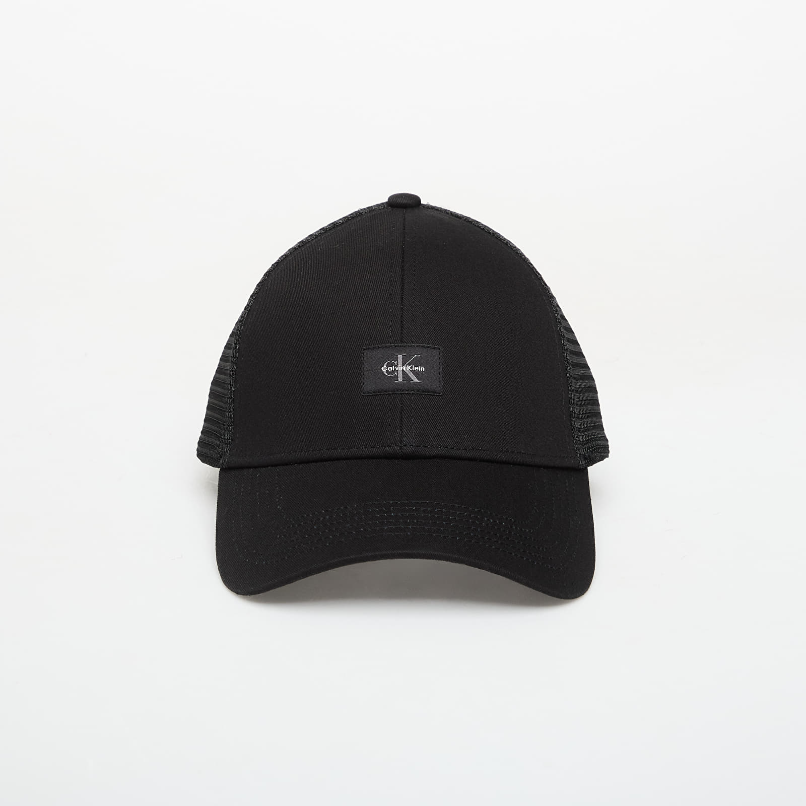Mützen für Männer Calvin Klein Monologo Woven Patch Trucker Black