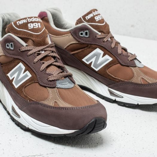 Men s shoes New Balance 991 Brown Brown Footshop