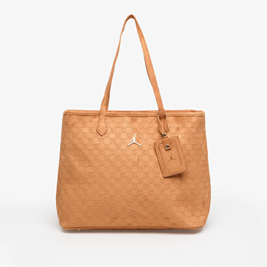 Laukku Jordan Jam Suede Monogram Tote Cognac