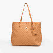 Jordan Jam Suede Monogram Tote Cognac