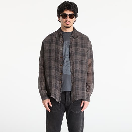 Overhemd OUR LEGACY Above Shirt Penumbra Check Sheercoat Linen