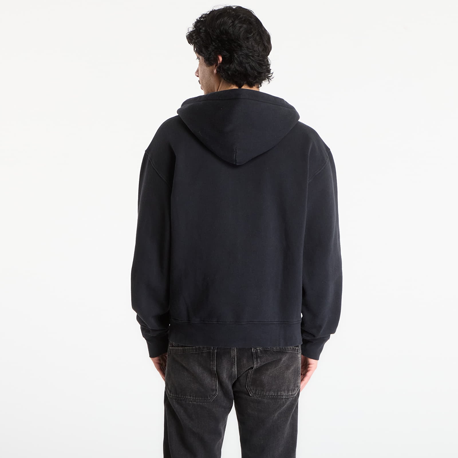 Dukserice OUR LEGACY Rascal Hood Washed Black Star Fleece