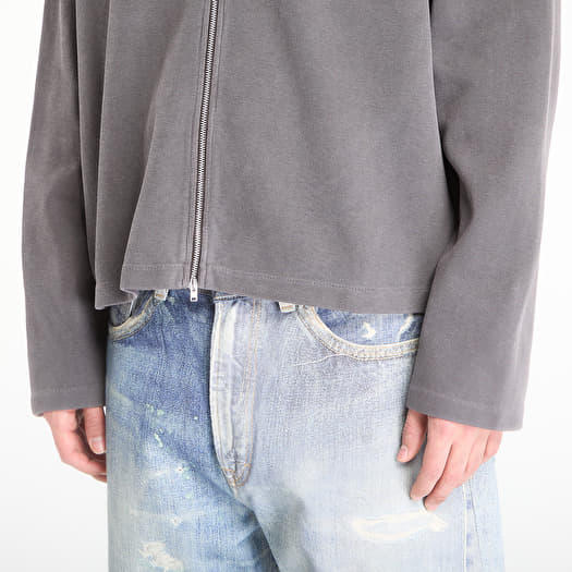 OUR LEGACY Shrunken Fullzip Worn Graphite Athletic Rib | Footshop