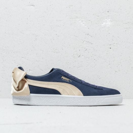 Women s shoes Puma Suede Bow Varsity Wn s Peacoat Metallic Gold Footshop