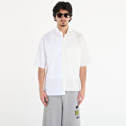 MM6 Short-Sleeved Shirt Dark Grey Melange/ Brown